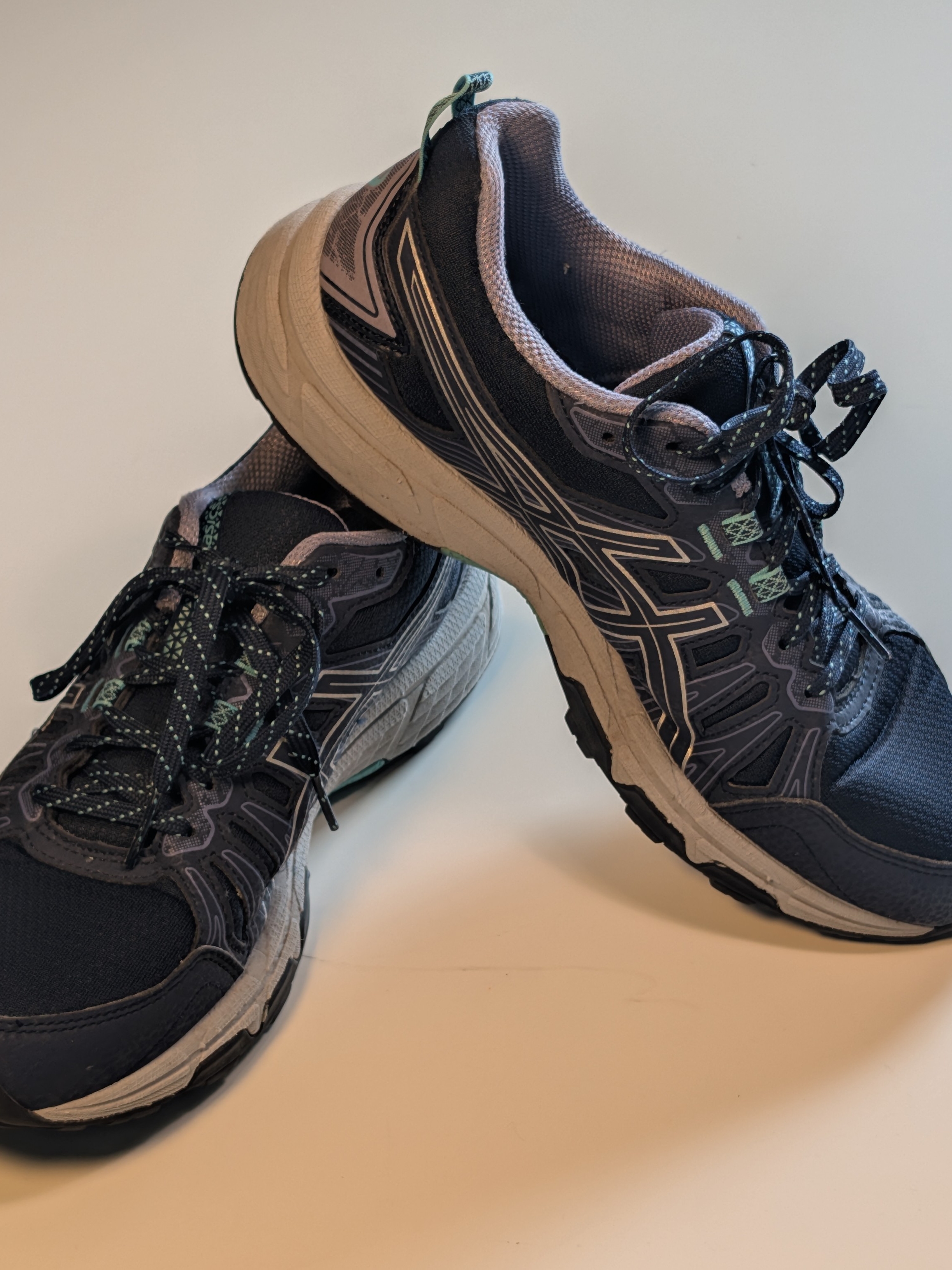 Asics Gel-Venture 7 Women's Running Shoes Size 8.5 Blue Mint Trail Sneaker